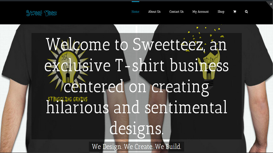 Sweet Teez T-Shirt Website