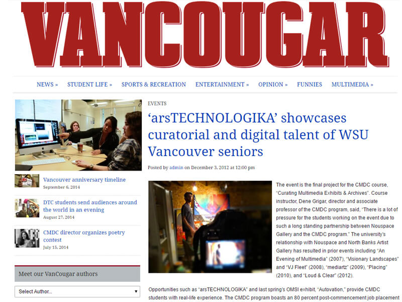 arsTECHNOLOGIKA Vancouver Article