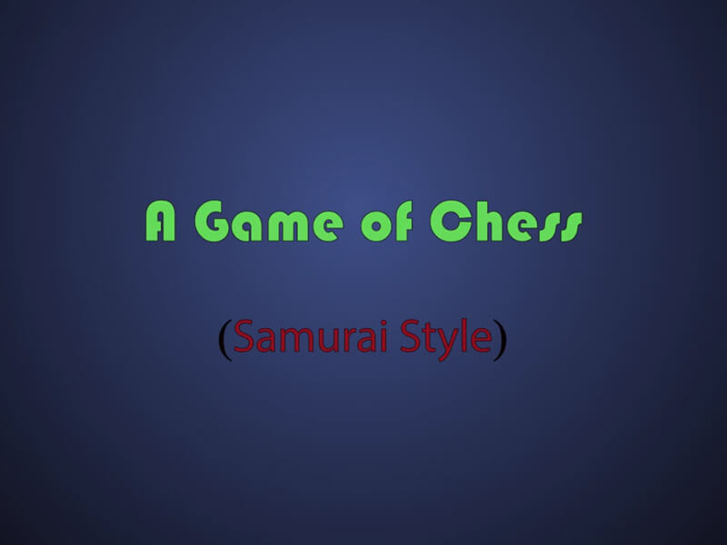 A Game of Chess Animation